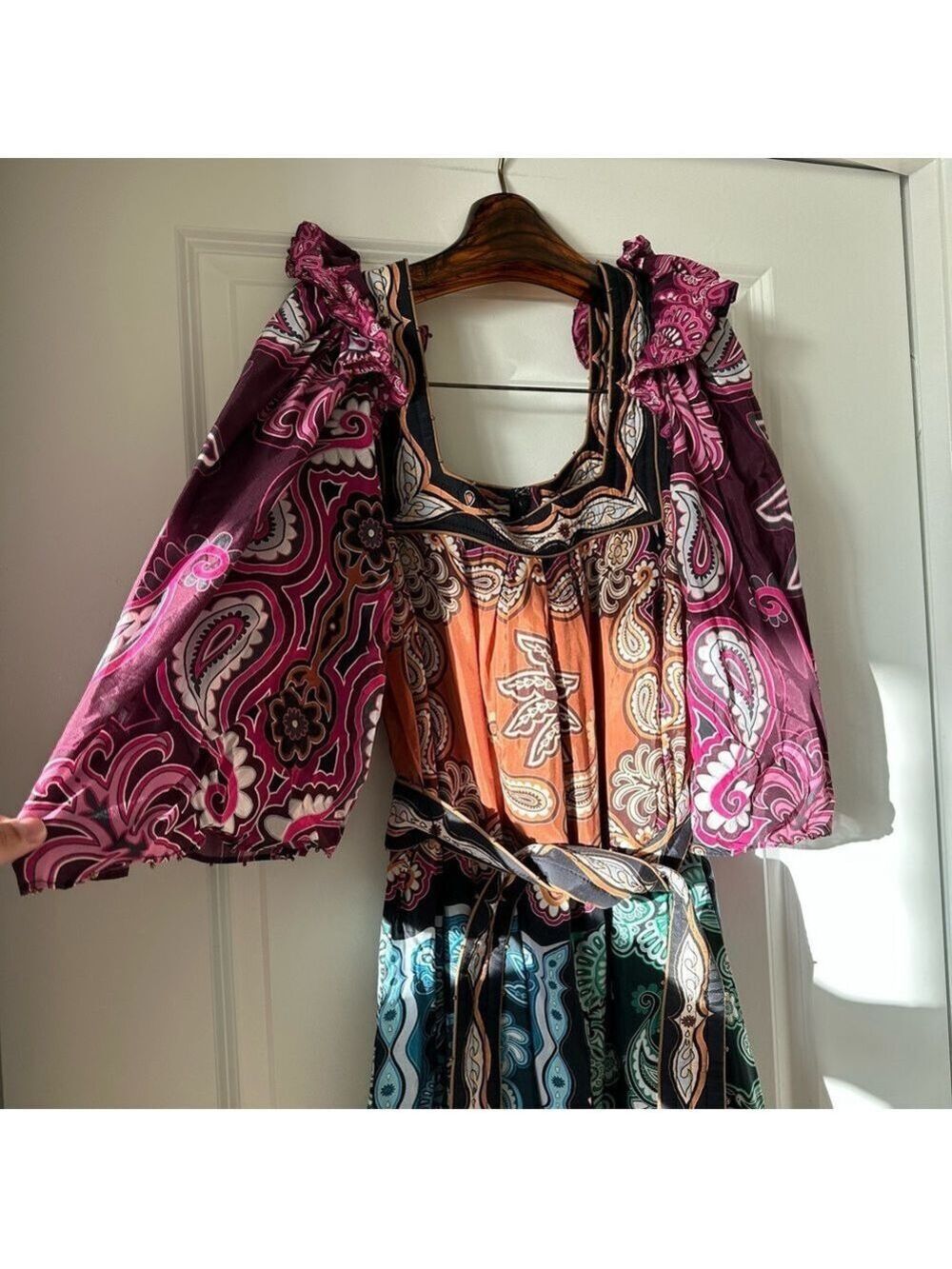 Farm Rio Multicolor Sweet Mermaids Midi Dress - Picture 3 of 10
